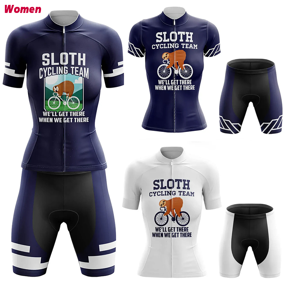 Mountain Biking Outfits Women - Paresseux cyclisme Polyester cyclisme vêtements uniforme