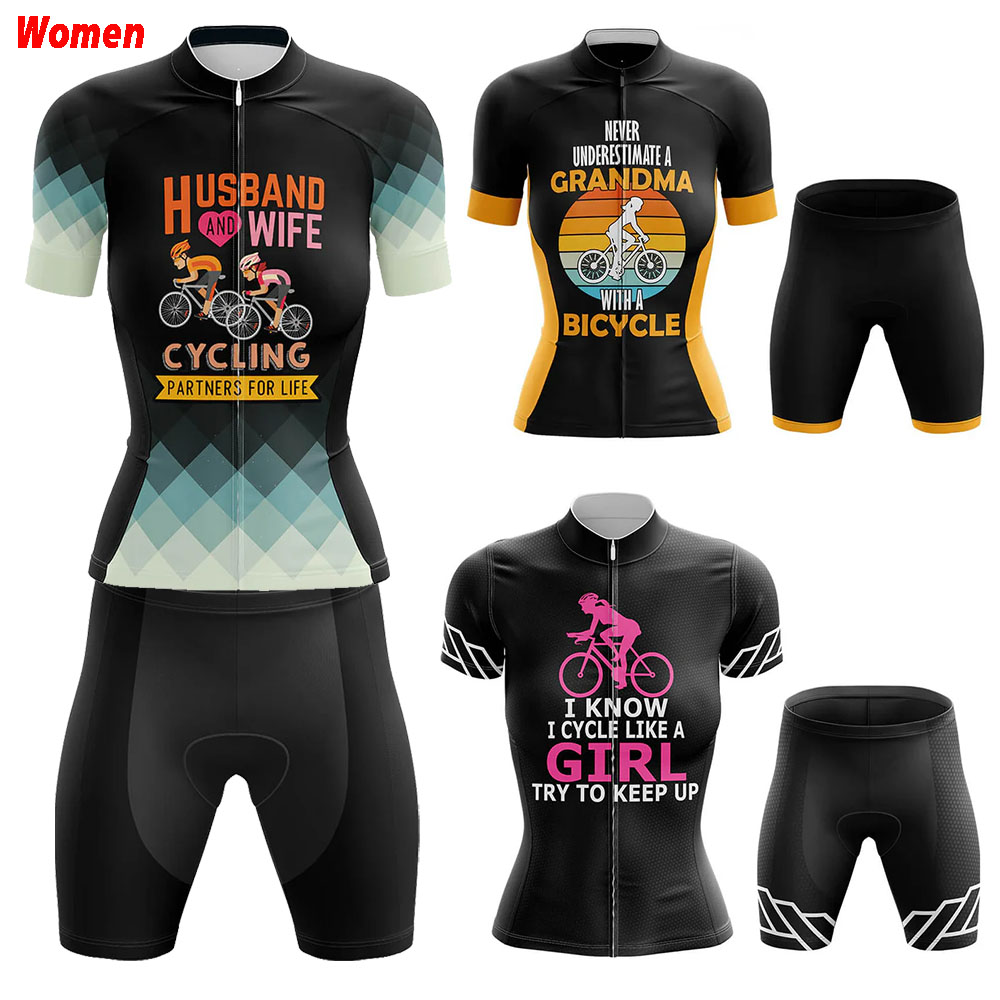 Mountain Biking Outfits Women - Marié et femme Polyester vêtements de