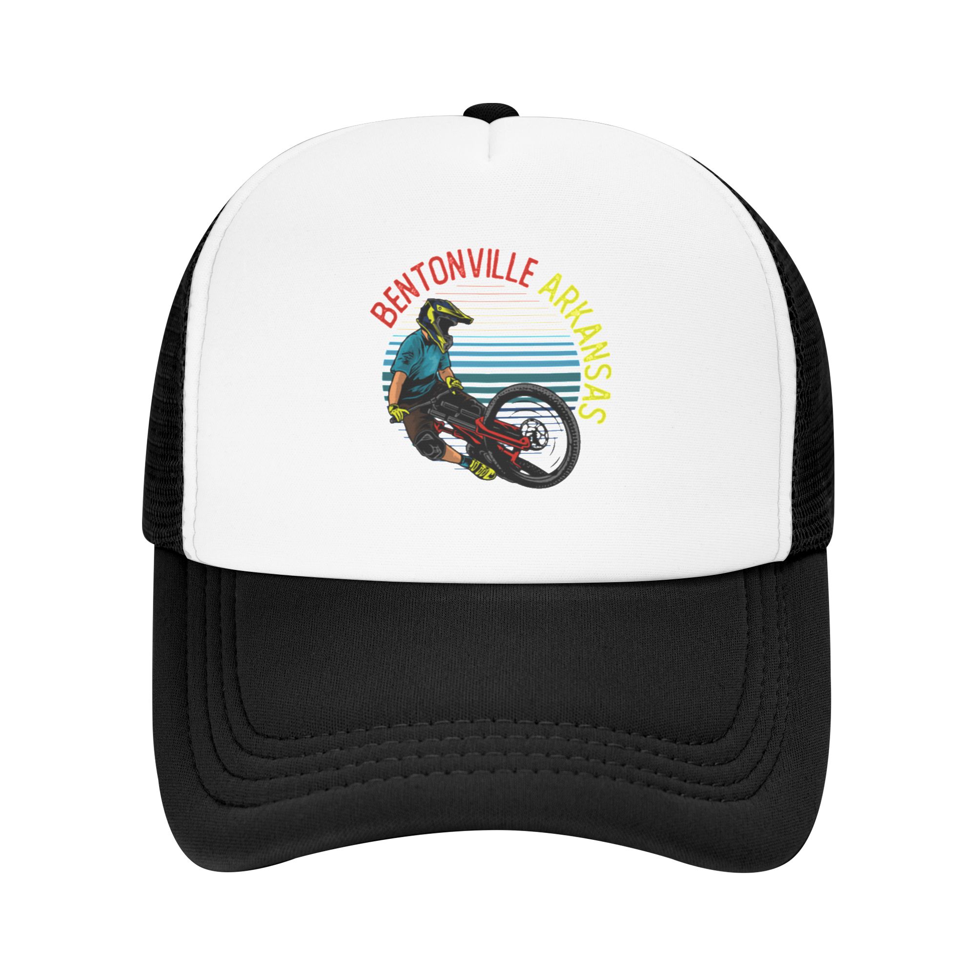 Mountain Biking In Arkansas - Casquette de baseball en maille pour