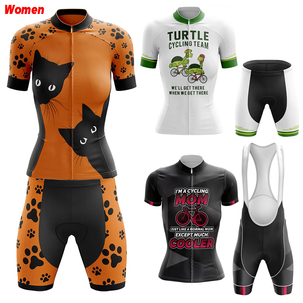 Mountain Biking Outfits Women - Peek A Boo Cat Polyester vêtements