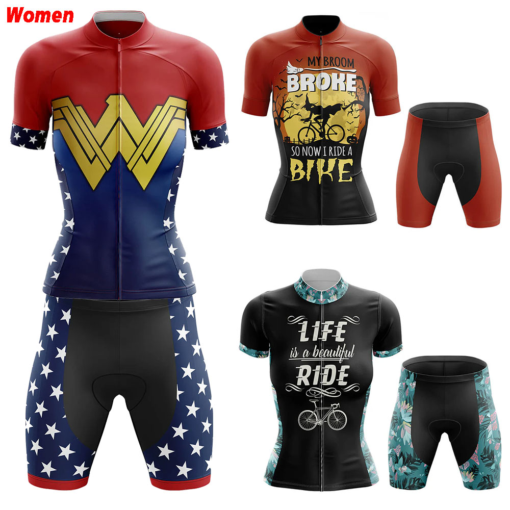 Mountain Biking Outfits Women - Mon balai cassé Polyester vêtements de