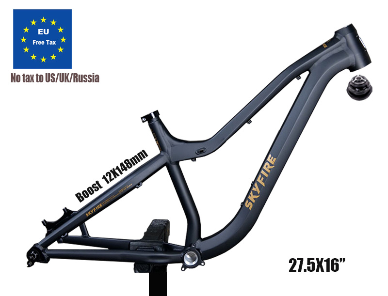 Mountain Biking In The Uk - Cadre de vélo en aluminium Racetrack,