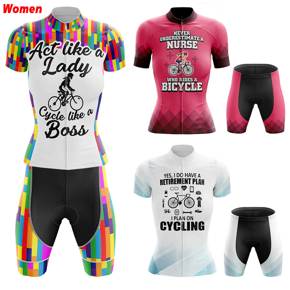 Mountain Biking Outfits Women - Cyclisme infirmière Polyester vêtements de cyclisme