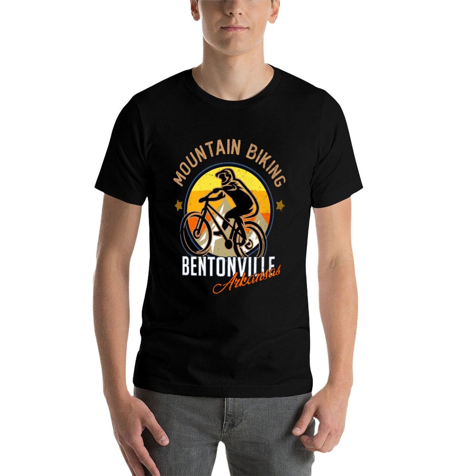 T-Shirt de cyclisme en montagn - Mountain Biking In Arkansas avis et prix