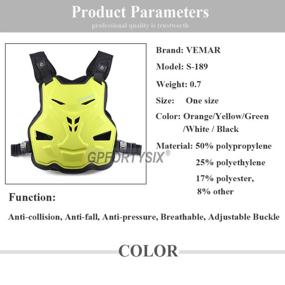 VEMAR-Armure de moto pour adul - Mountain Biking Chest Protector avis et prix