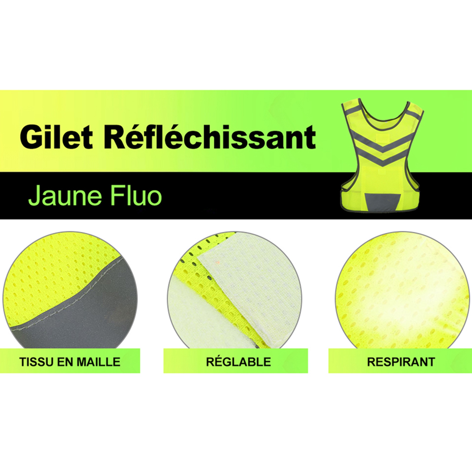 Gilet de sécurité réfléchissan - Mountain Biking Vest avis et prix
