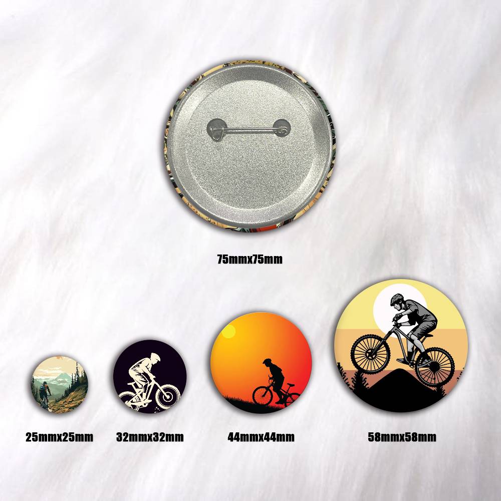 Broches rondes de dessin animé - Mountain Biking In Japan avis et prix