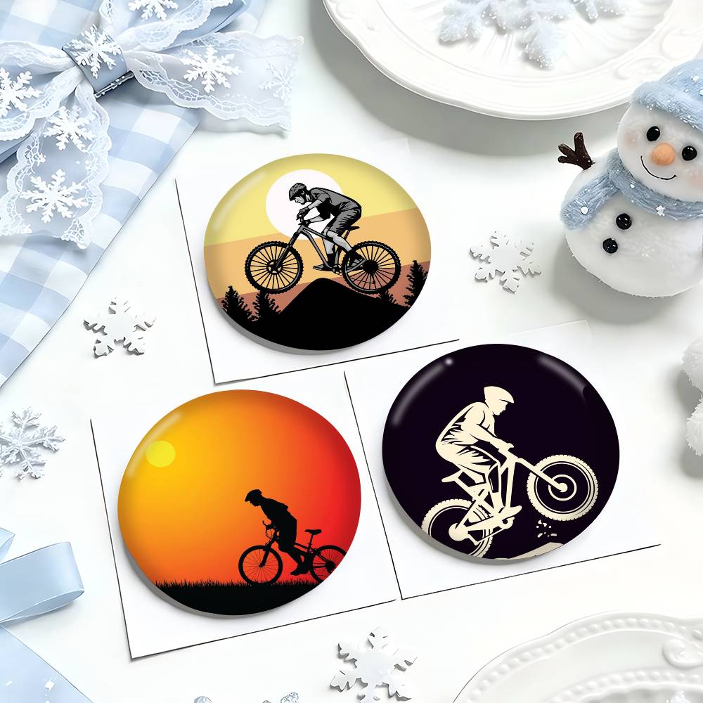 Broches rondes de dessin animé - Mountain Biking In Japan avis et prix