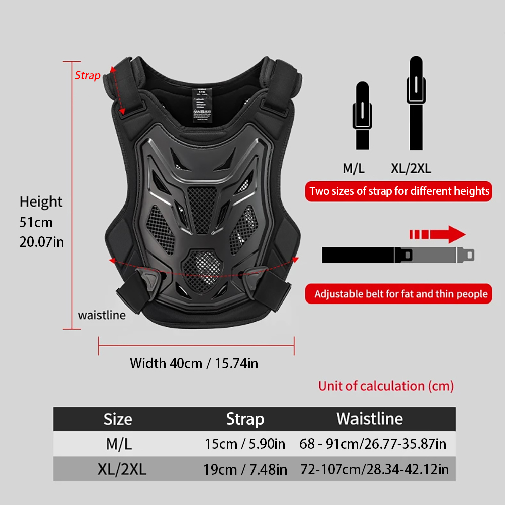 Gilet d'armure de motocross to - Mountain Biking Chest Protector avis et prix